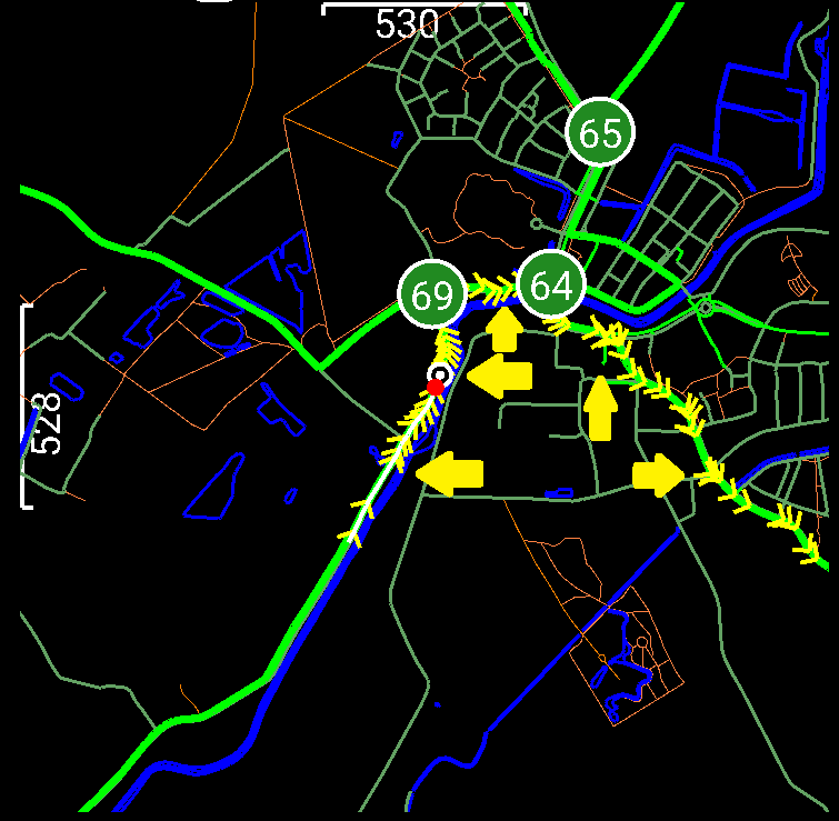 Route om te fietsen